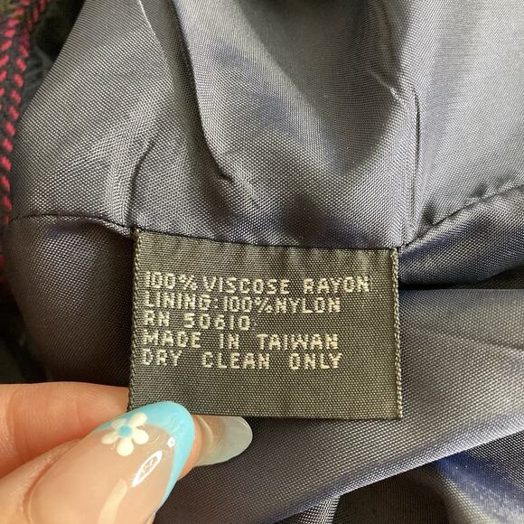 Vintage Stirling Cooper Women's Purple Plaid Jacket Size 12 Retro 80’s‎ Vibes - Picture 4 of 13